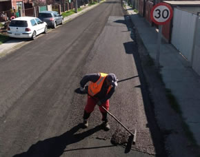 MOP mejora los caminos de la comuna de Hijuelas