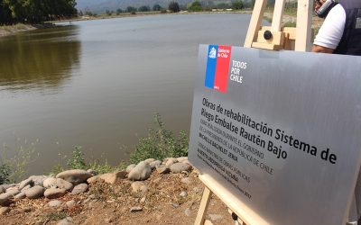 Inauguran embalse de riego en la localidad de Rautén