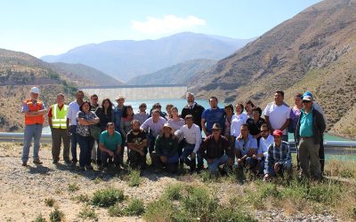 Embalse Chacrillas está entregando 5 metros cúbicos por segundo a regantes de Putaendo