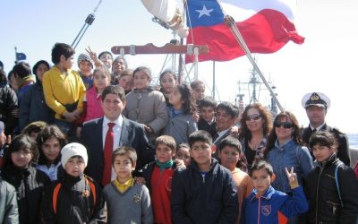 Niños de Panquehue navegan por primera vez en Valparaíso