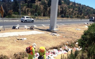 Hasta el sábado se extenderá  limpieza de Ruta 68 tras festividad de Lo Vásquez