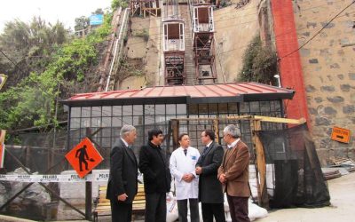 90% de avance tienen obras de ascensor Van Buren de Valparaíso