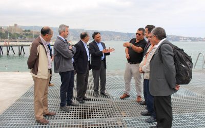 Inspeccionan obras de emergencia en Caleta Portales de Valparaíso