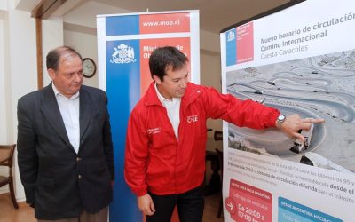 MOP anuncia tránsito diferido en Camino Internacional por obras en Cuesta Caracoles