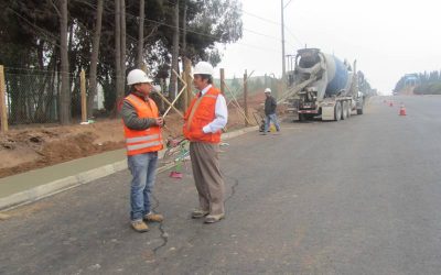 Avanza construcción del  nuevo acceso a Escuela La Greda