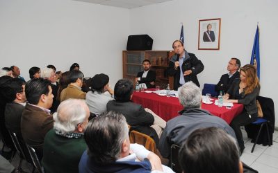 Ministro de Obras Públicas Alberto Undurraga aborda soluciones hídricas con ciudadanía