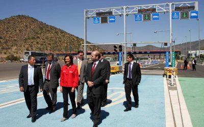 Ministra Loreto Silva inspecciona instalaciones y pruebas del sistema Tag en Ruta 68