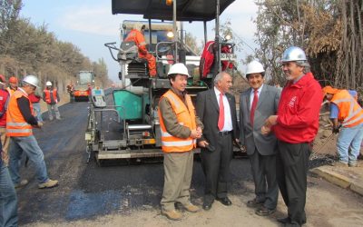 Autoridades inspeccionan avance de obras en Chercán Tapia de San Felipe