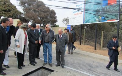 Entregan a la comunidad obras de colector en Reñaca