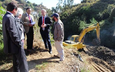 MOP limpia tranques desarenadores de Valparaíso para el invierno